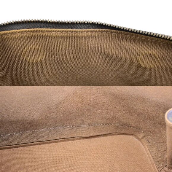 LOUIS VUITTON LV Logo Alma Hand Bag Monogram Leather Brown France - Picture 6 of 16